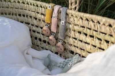 Bibs Bibs Paci Braid - Emzik Askısı / Mustard-Ivory Emzik