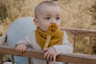 Bibs Bibs Paci Braid - Emzik Askısı / Mustard-Ivory Emzik