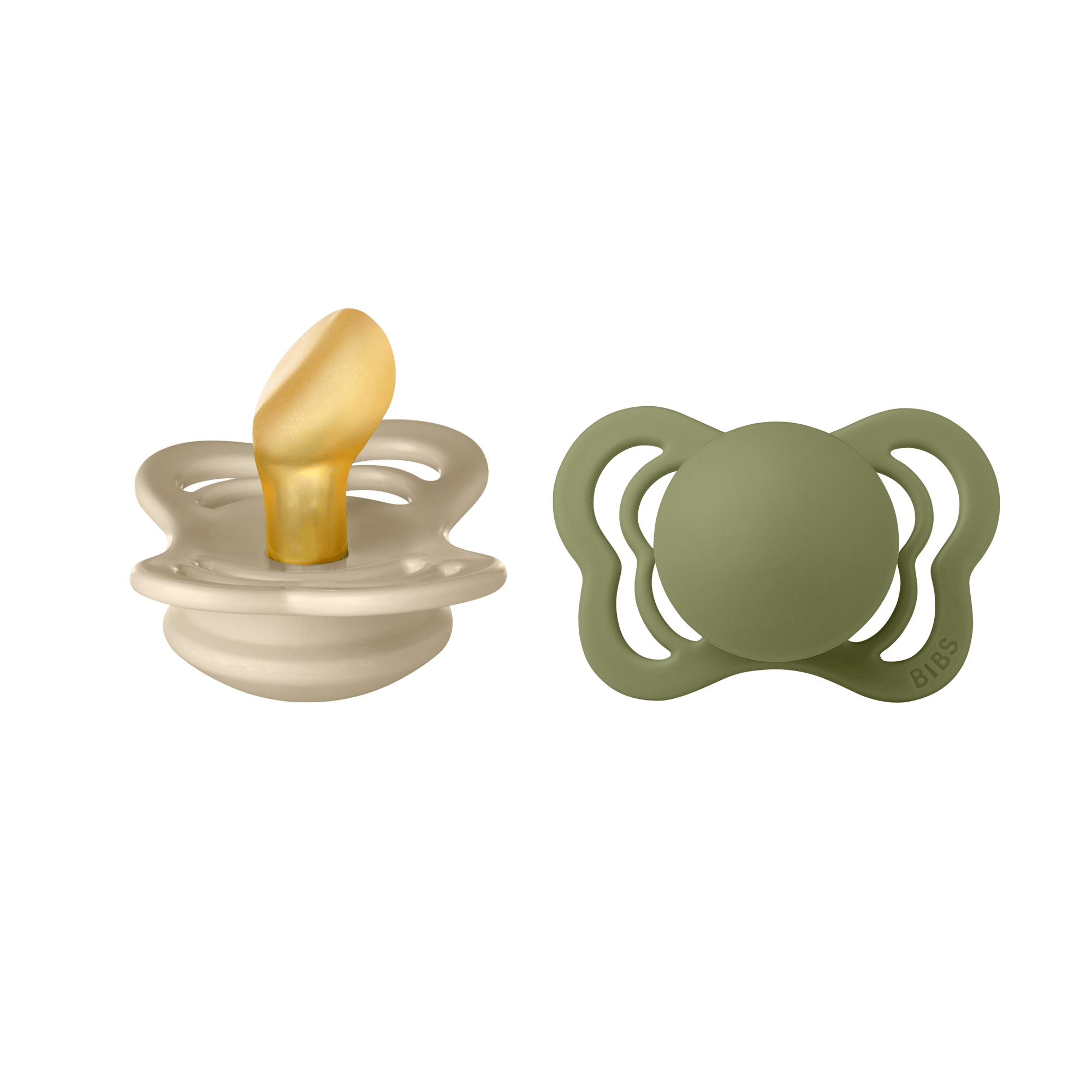 Bibs Couture İkili Kauçuk Emzik, Vanilla/Olive Emzik Bibs