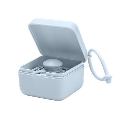 BIBS Emzik Kutusu,Baby Blue Emzik Bibs