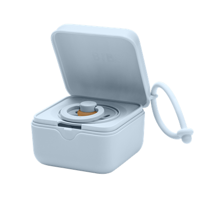 BIBS Emzik Kutusu,Baby Blue Emzik Bibs