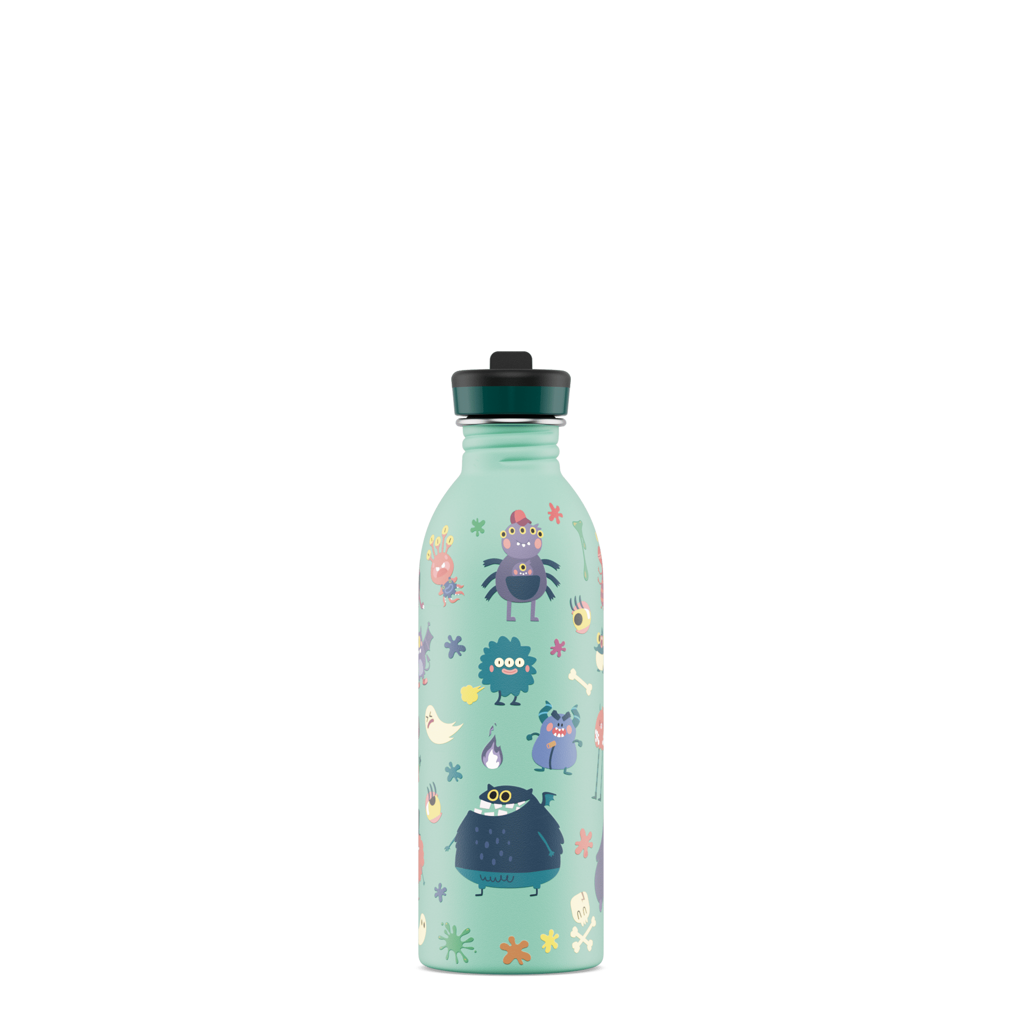 24Bottles Kids Bottle Pipetli Paslanmaz Çelik Çocuk Su Matarası 500 ml, Spooky Friends Kategorisiz 24Bottles