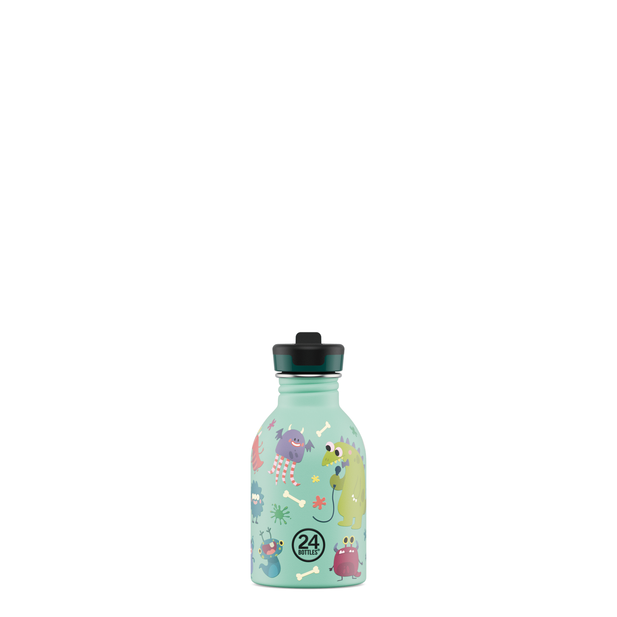 24Kids Bottle Pipetli Paslanmaz Çelik Çocuk Su Matarası 250 ml, Spooky Friends Kategorisiz 24Bottles