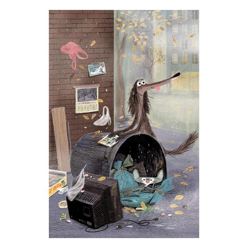 Chien Pourri a lecole