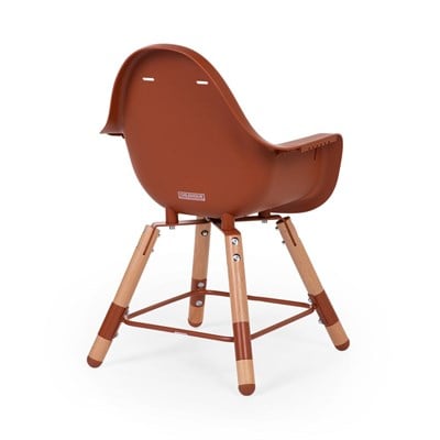 ChildHome Evolu 2 Mama Sandalyesi Rust + Ön tepsi ( Silikon Matlı)  Mama Sandalyeleri