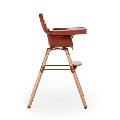ChildHome Evolu 2 Mama Sandalyesi Rust + Ön tepsi ( Silikon Matlı)  Mama Sandalyeleri