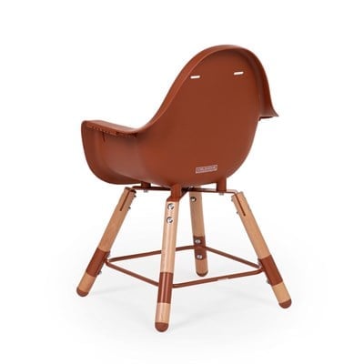 ChildHome Evolu 2 Mama Sandalyesi Rust + Ön tepsi ( Silikon Matlı)  Mama Sandalyeleri