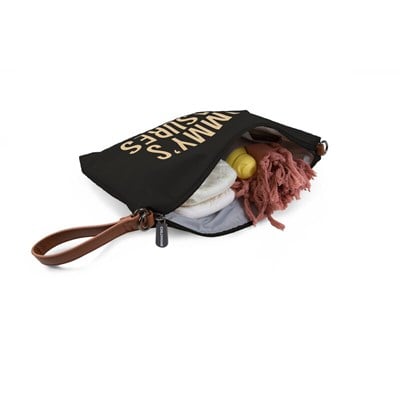 ChildHome Mommy Treasures Siyah & Gold Clutch Mommy Bag