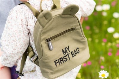 ChildHome My First Bag Çanta, Kanvas Haki Çocuk Çantası