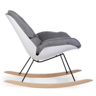 ChildHome Sallanan Anne Sandalyesi, Naturel Gri & Beyaz Mobilyalar