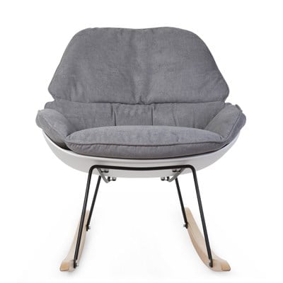 ChildHome Sallanan Anne Sandalyesi, Naturel Gri & Beyaz Mobilyalar