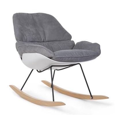 ChildHome Sallanan Anne Sandalyesi, Naturel Gri & Beyaz Mobilyalar