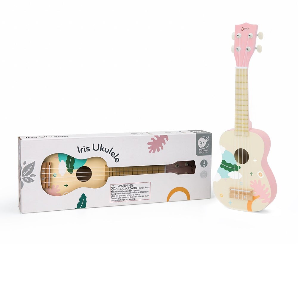 Classic World Ahşap Iris Ukelele - Pembe