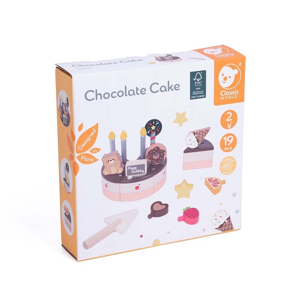 Classic World Ahşap Pasta Seti