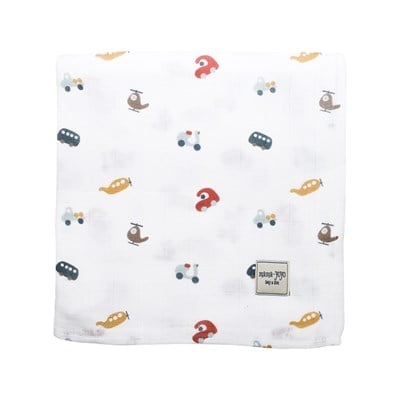 Çok Amaçlı Organik Müslin Örtü - %100 Pamuk - Beepsy  120X120 CM Tekstil Mama Yoyo Baby & Kids