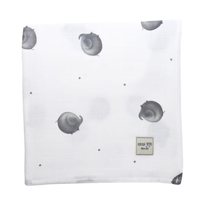 Çok Amaçlı Organik Müslin Örtü -Elephantine 120X120 CM Tekstil Mama Yoyo Baby & Kids