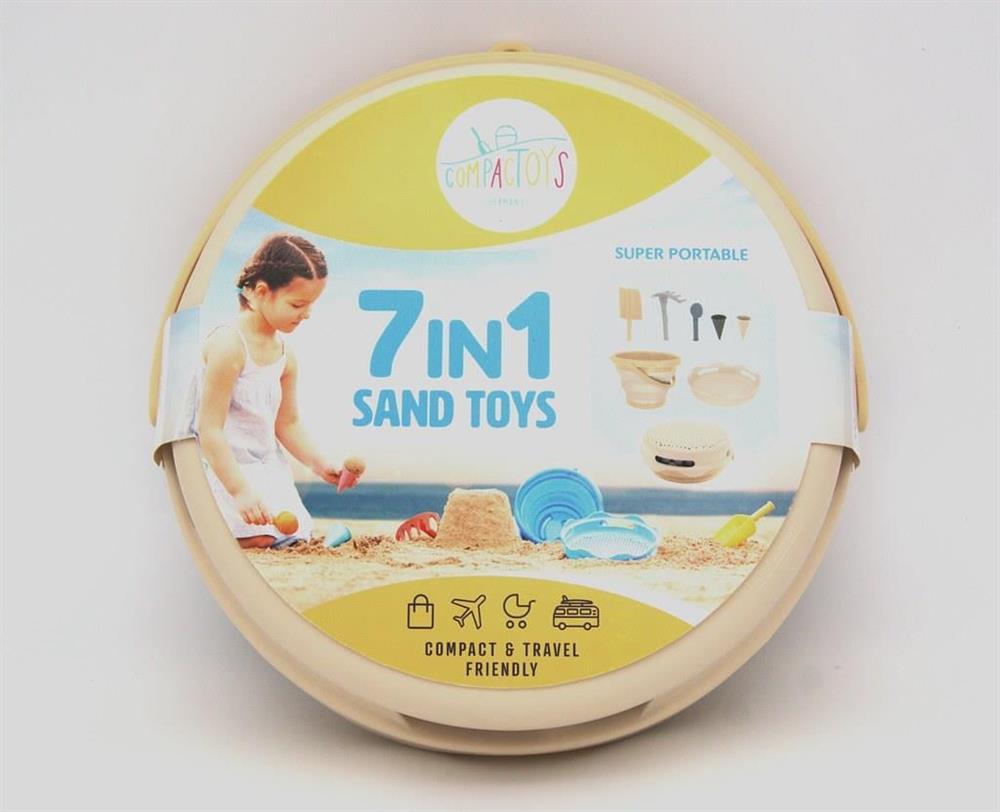 Compactoys - 7İn1 Plaj Kovası Seti - Bej