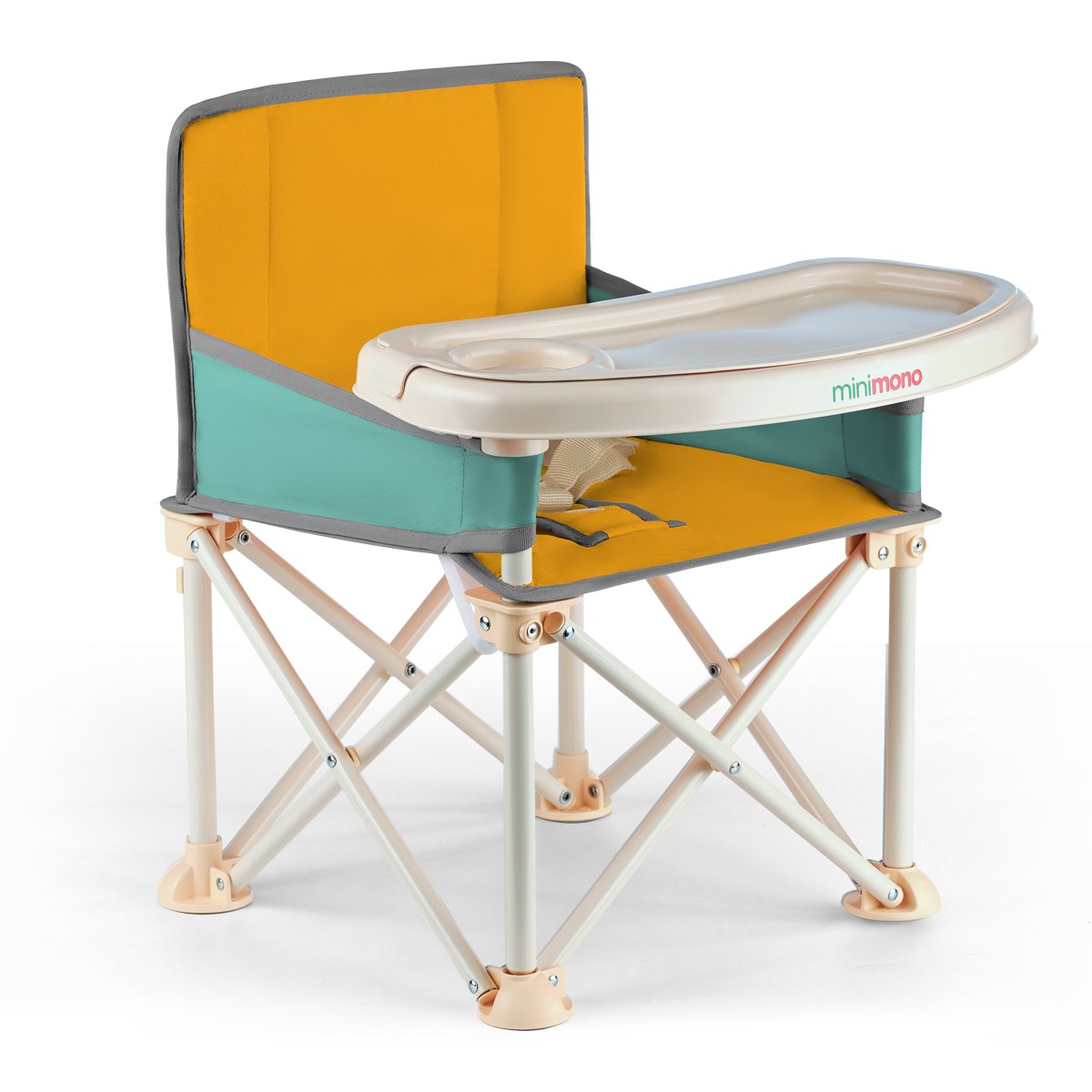Minimono Plus Portatif  Mama Sandalyesi, Sarı & Yeşil Kategorisiz Minimono