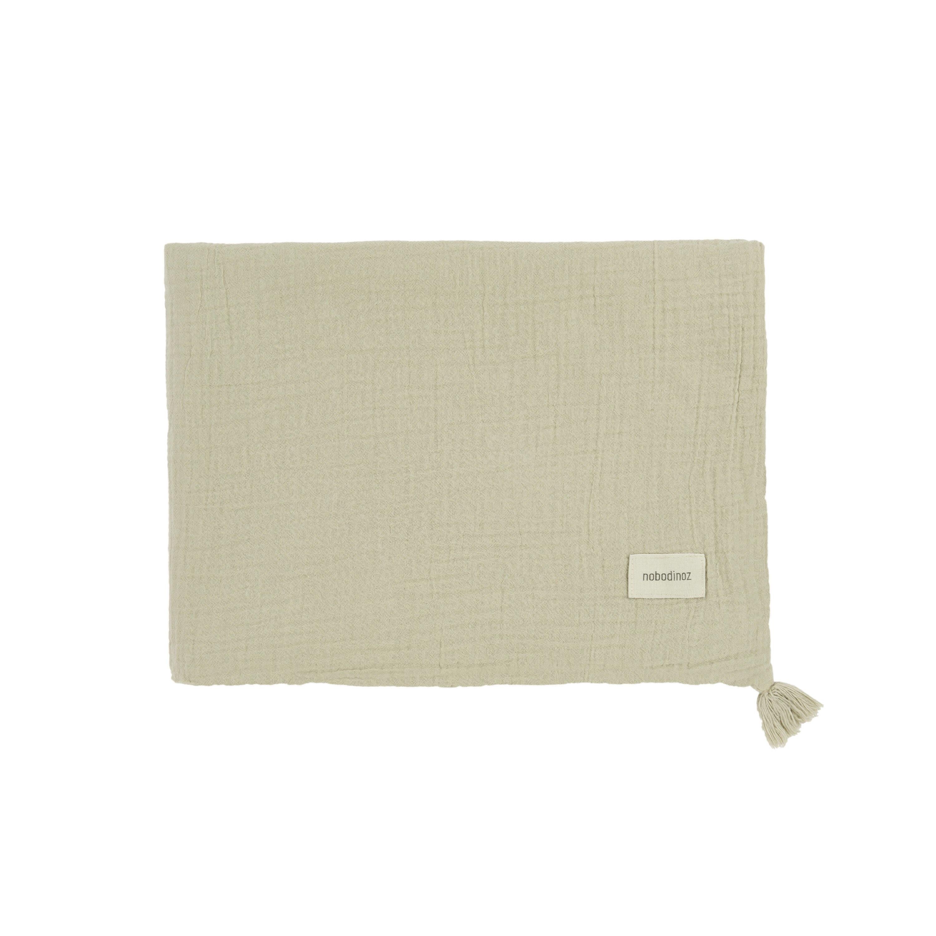 Nobodinoz Wabi Sabi Çift Kat Müslin Battaniye, Green Matcha Kategorisiz NOBODINOZ