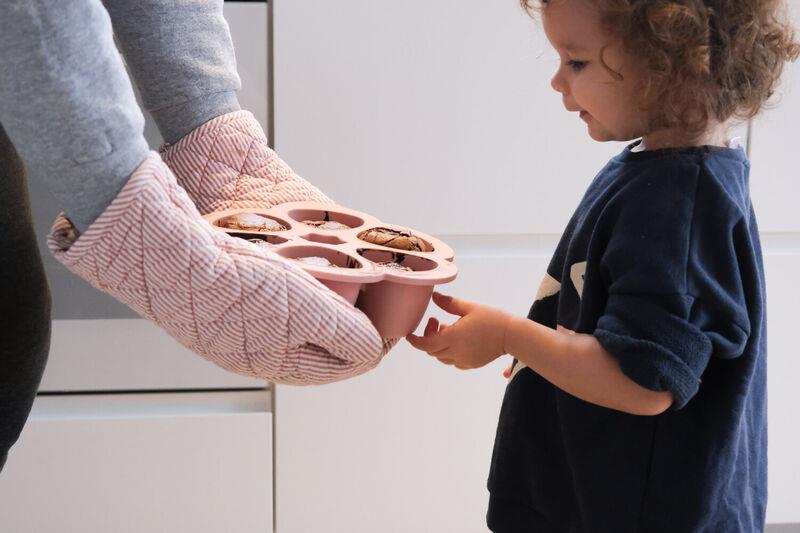 Silikon 6lı Sıcak & Soğuk Saklama Kabı Old Pink 6 x 90ml Beslenme Beaba