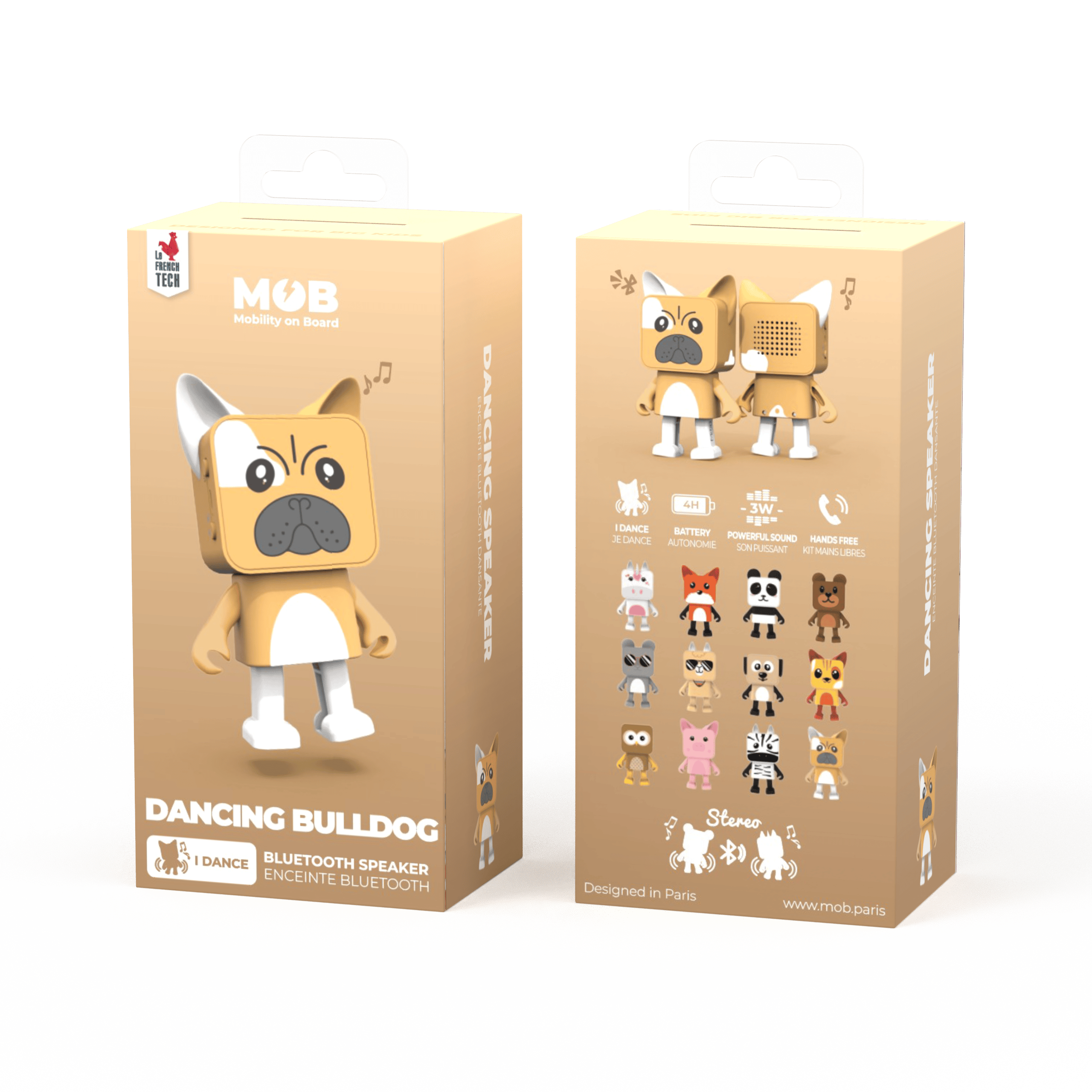 Dans Eden Hayvanlar Bluetooth Hoparlör - Bulldog Kategorisiz MOB