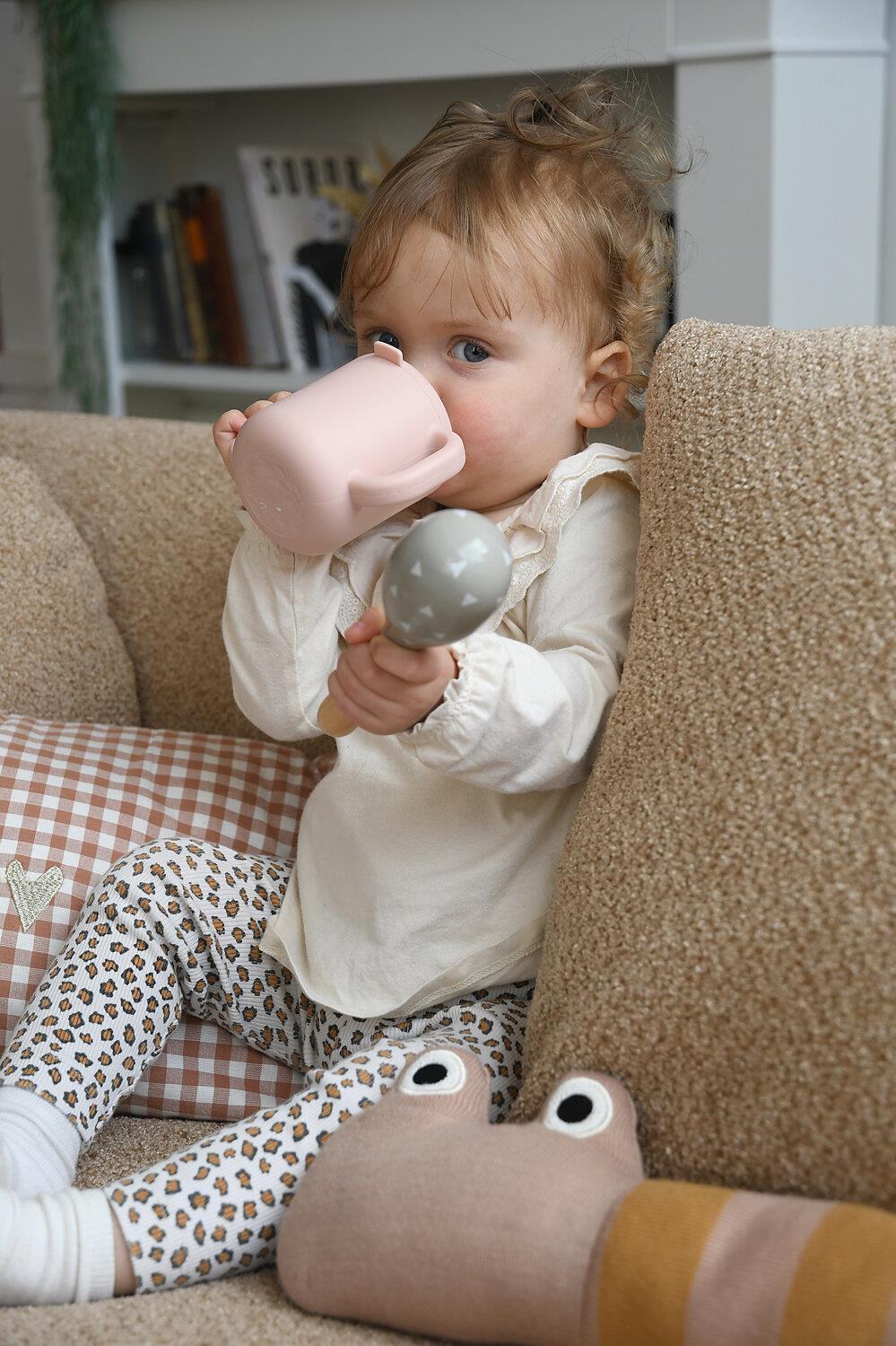 Beaba 2 Kulplu Silikon Öğrenme Suluğu, Cotton Candy Kategorisiz Beaba