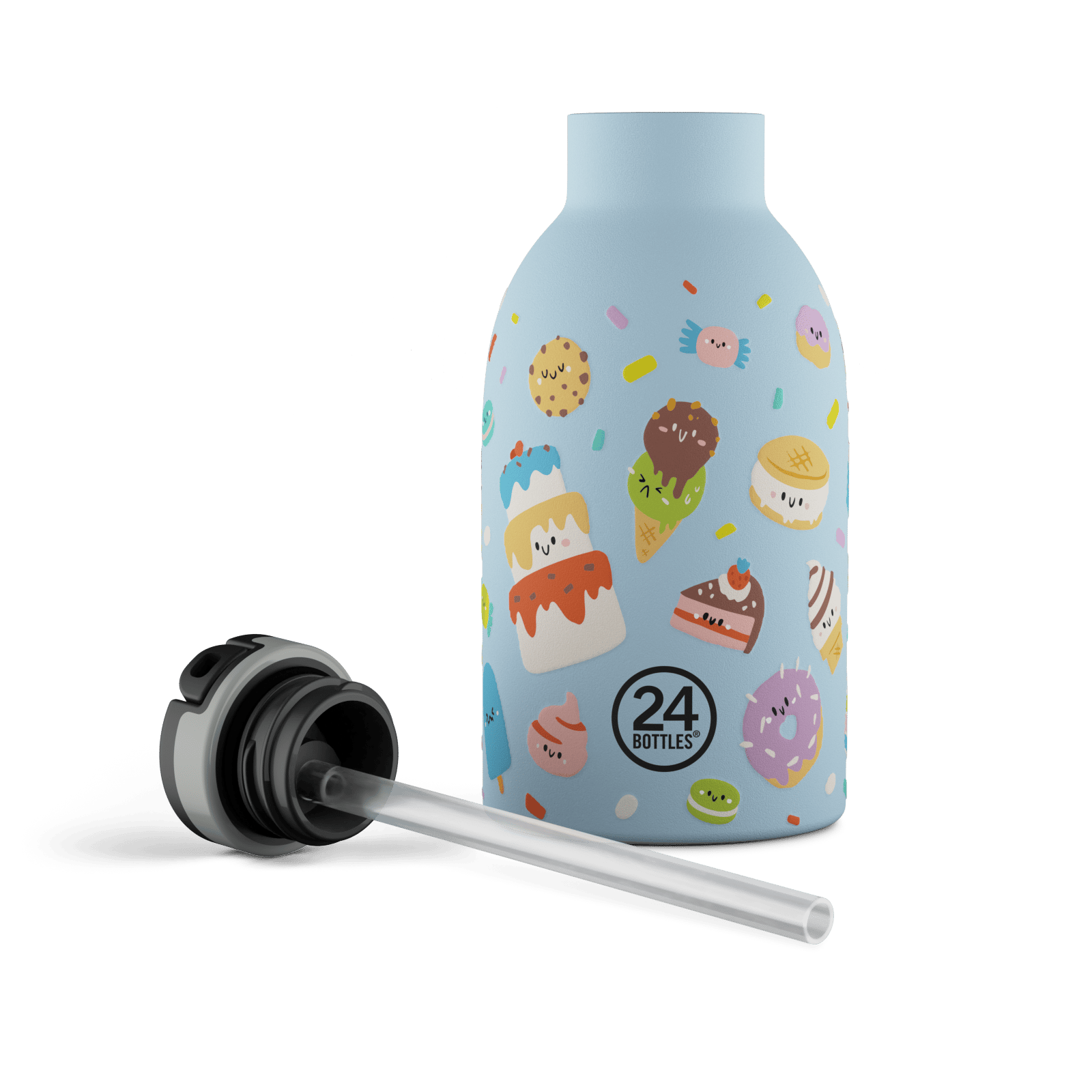 24Bottles Kids Bottle Pipetli Paslanmaz Çelik Termos 330 ml, Sweet Friends Kategorisiz 24Bottles