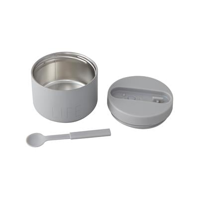 Design Letters Life Yiyecek Termosu, Gri (Küçük) Beslenme Design Letters