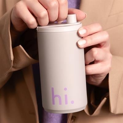 Design Letters Termos Kupa, Hi (Gri) Beslenme Design Letters