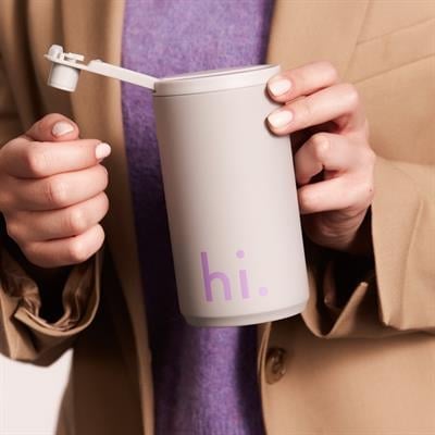 Design Letters Termos Kupa, Hi (Gri) Beslenme Design Letters