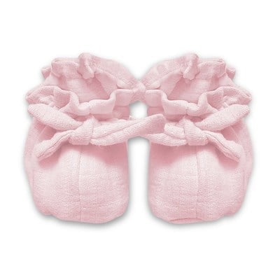 Deux  Lapins Innocent Pink Müslin Bebek Patik Bebek Patik