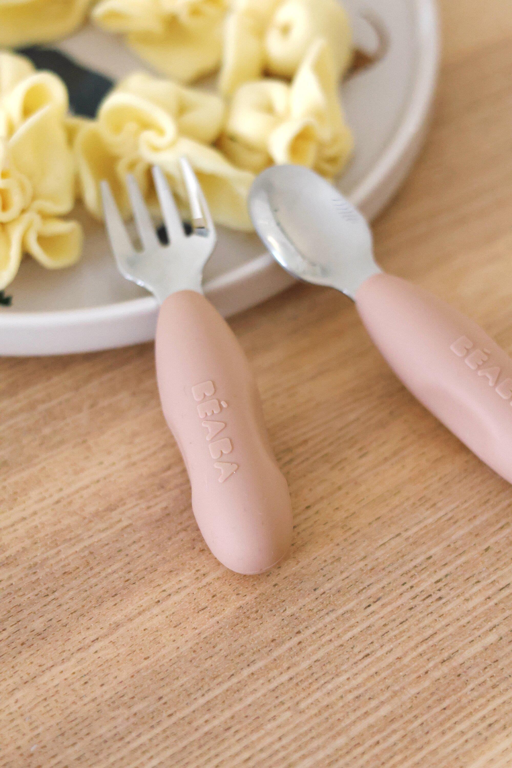 Paslanmaz Çelik Çatal Kaşık Seti, Cotton candy Kategorisiz Beaba