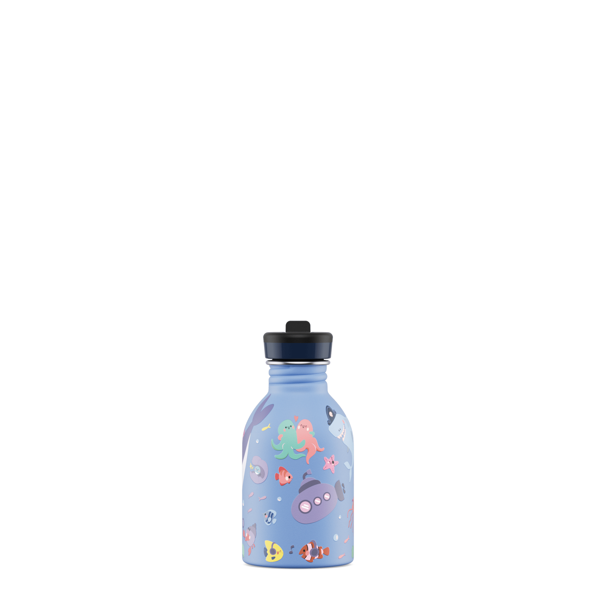 24Bottles Kids Bottle Pipetli Paslanmaz Çelik Çocuk Su Matarası 250 ml, Ocean Friends Kategorisiz 24Bottles