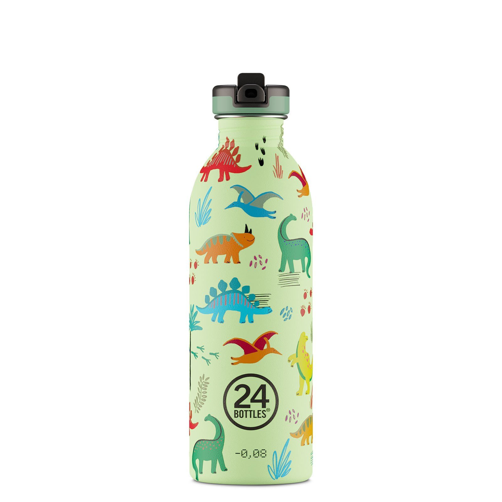 24Bottles Kids Bottle Pipetli Paslanmaz Çelik Çocuk Su Matarası 500 ml, Jurassic Friends Kategorisiz 24Bottles