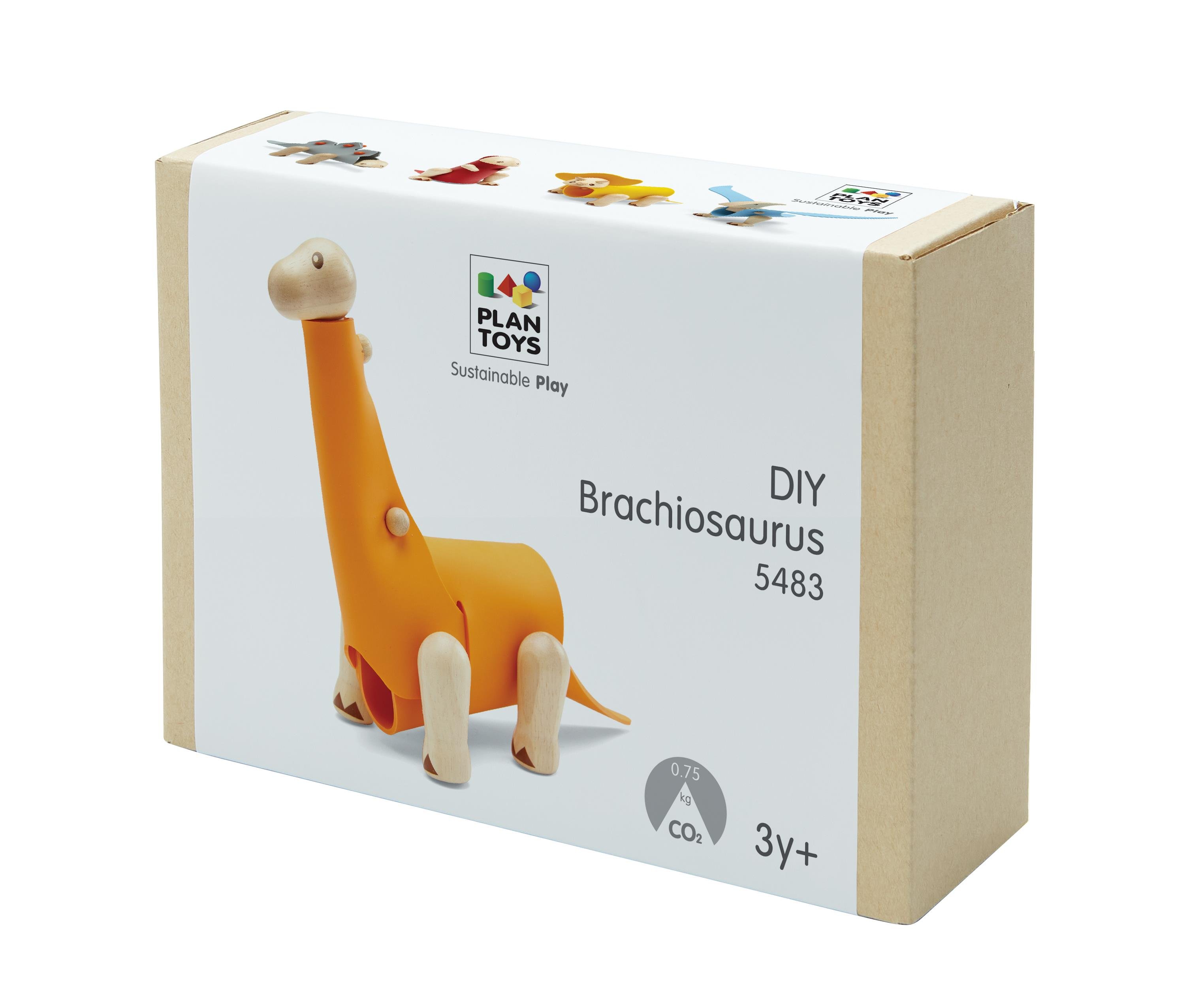Diy Brachiosaurus Ahşap Oyuncaklar plantoys