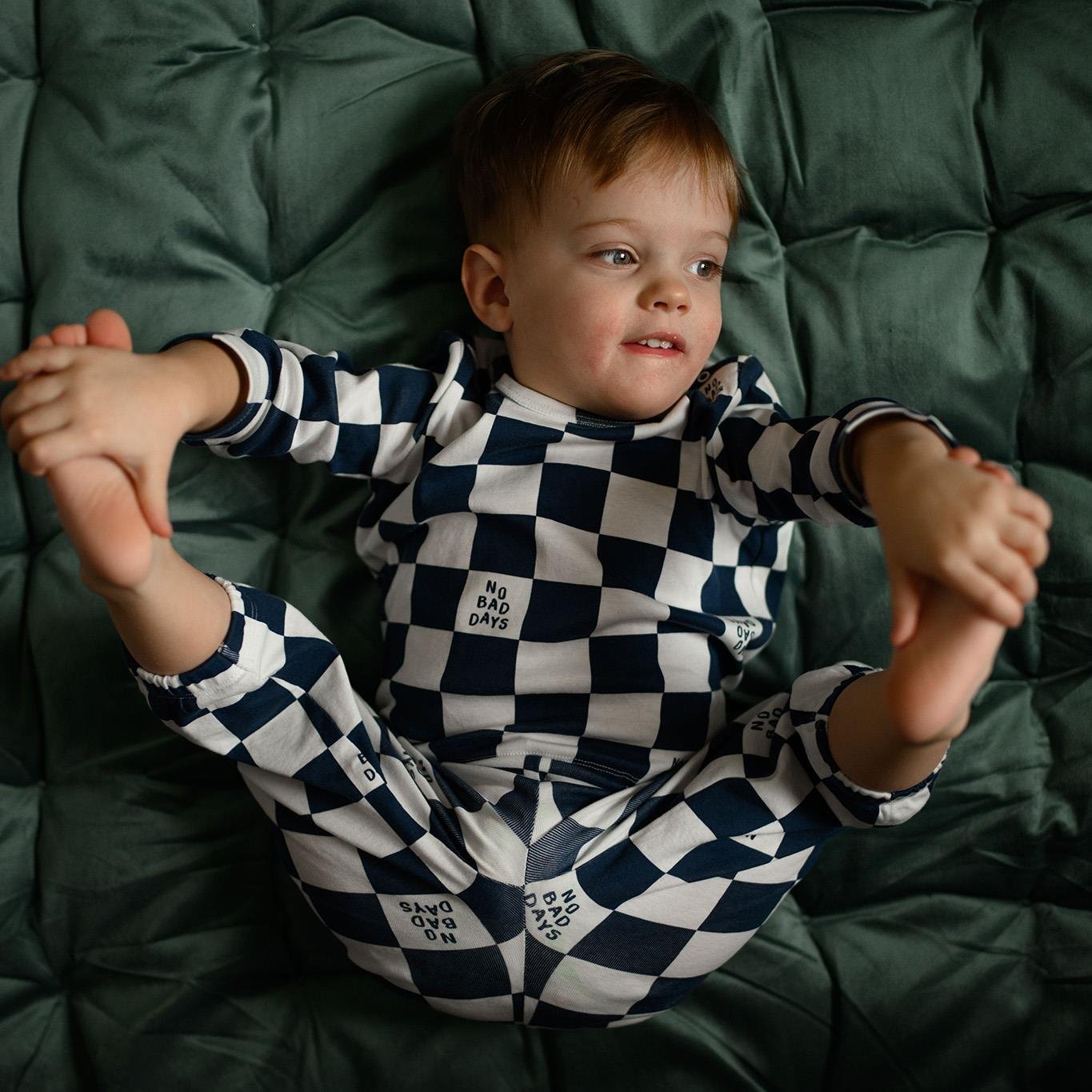 Lacivert No Bad Days Uzun Kollu Tshirt Pantolon Se Kategorisiz Antebies