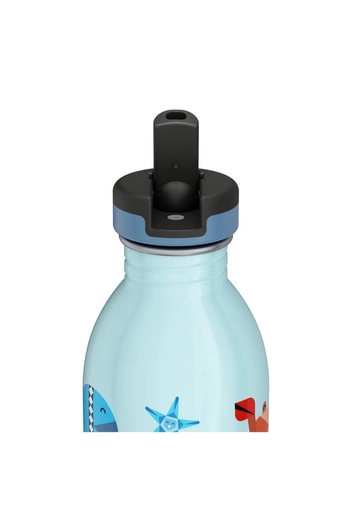 24Bottles Kids Bottle Pipetli Paslanmaz Çelik Çocuk Su Matarası 500 ml, Sea Friends Kategorisiz 24Bottles