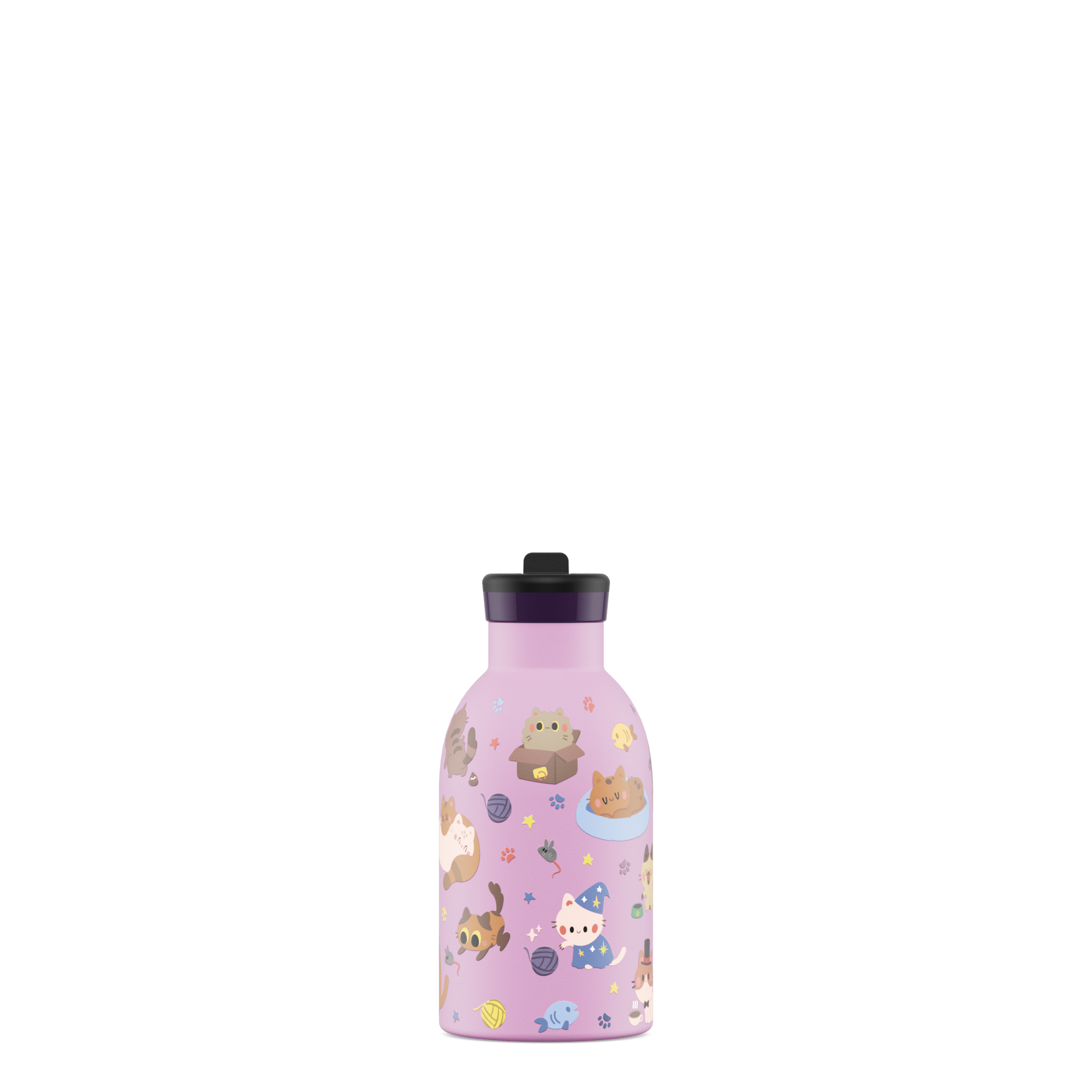 24Bottles Kids Bottle Pipetli Paslanmaz Çelik Termos 330 ml, Meow Friends Kategorisiz 24Bottles