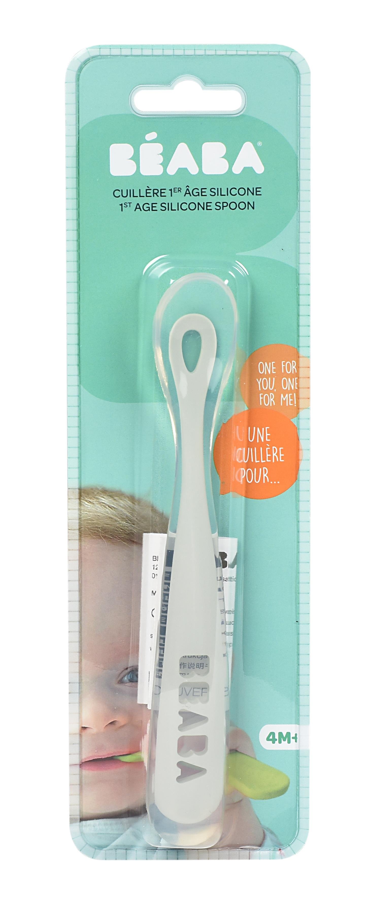 Ergonomic Silikon kaşık  (1 yaş) Light Mist Kategorisiz Beaba