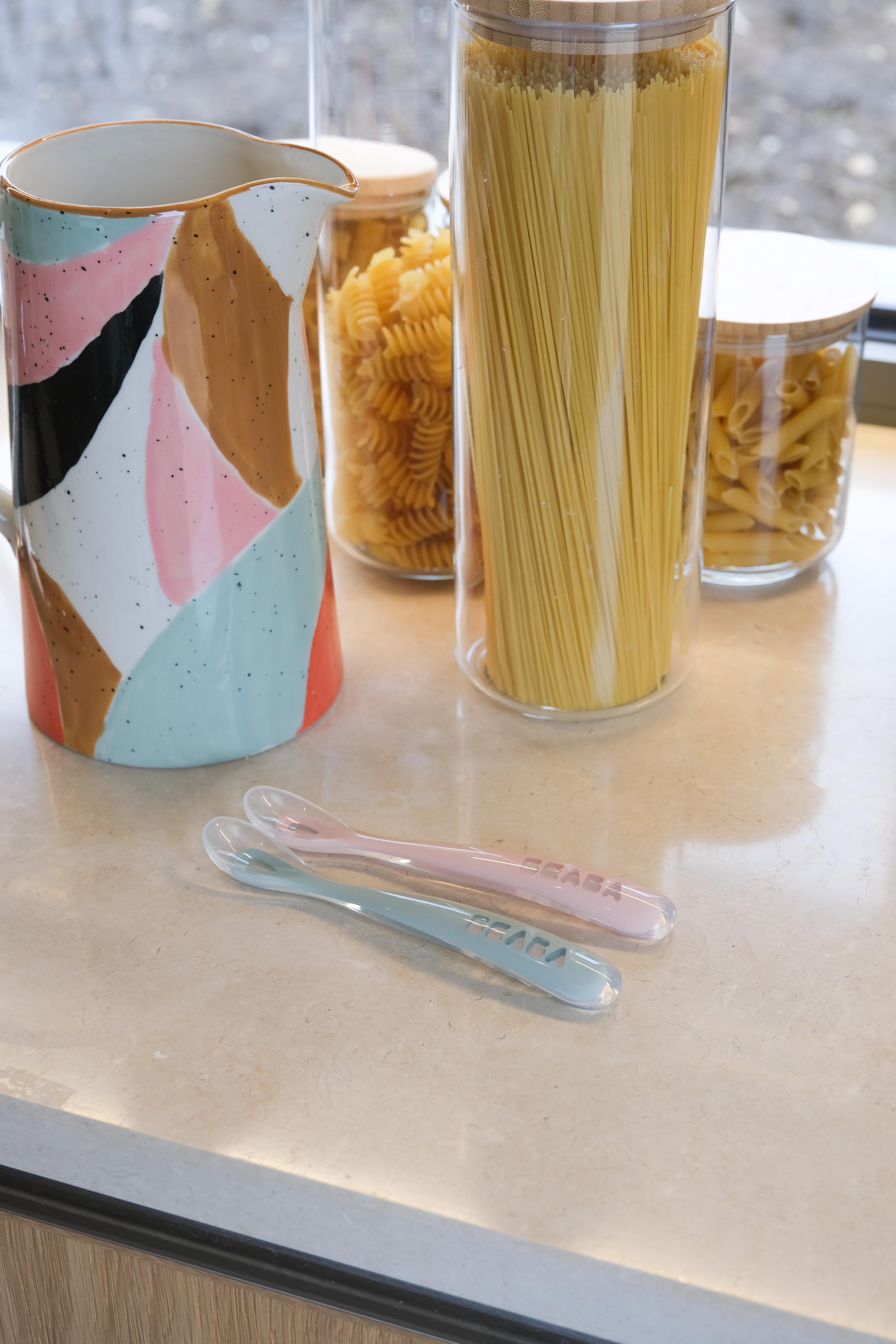 Ergonomic Silikon kaşık  (1 yaş)  Windy Blue Kategorisiz Beaba