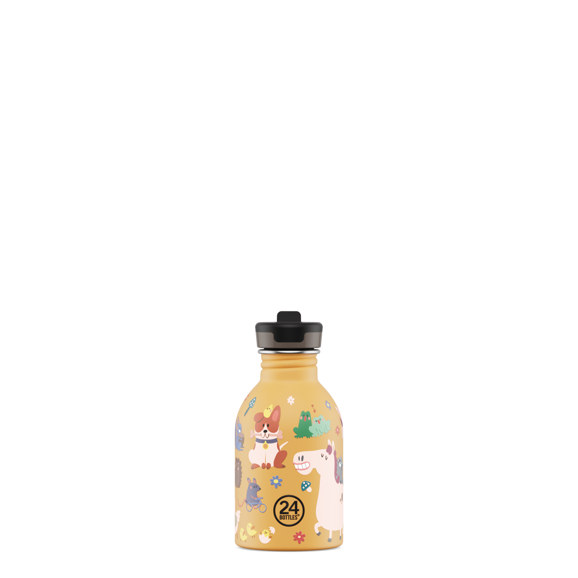 24Bottles Kids Bottle Pipetli Paslanmaz Çelik Çocuk Su Matarası 250 ml, Farm Friends Kategorisiz 24Bottles