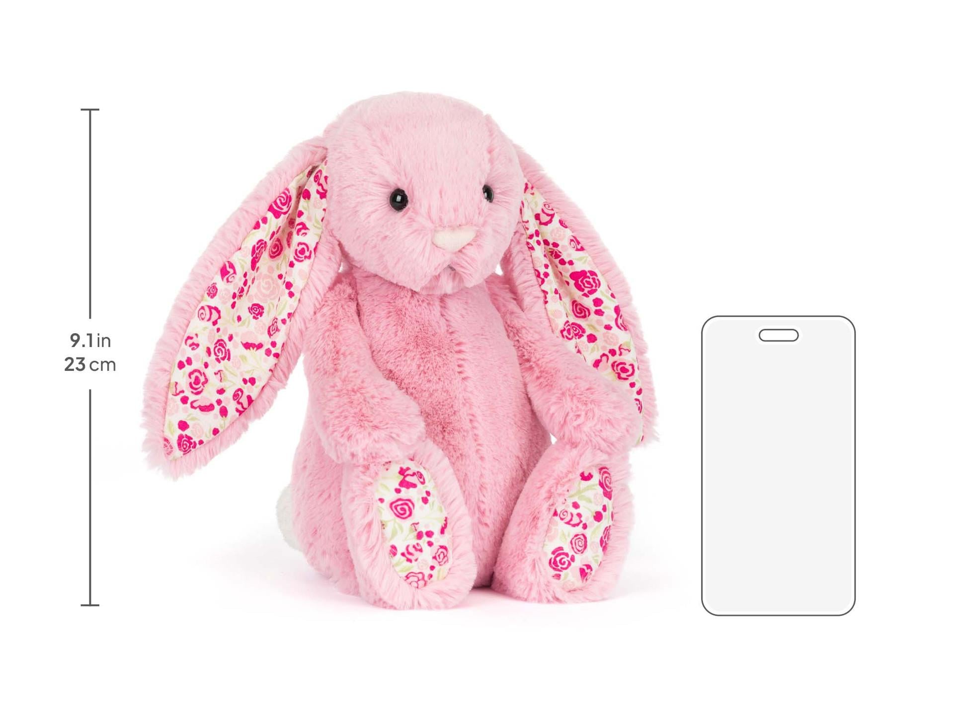 Jellycat Çiçekli Pembe Tavşan Orta Boy 31 cm Peluş Oyuncaklar Jellycat