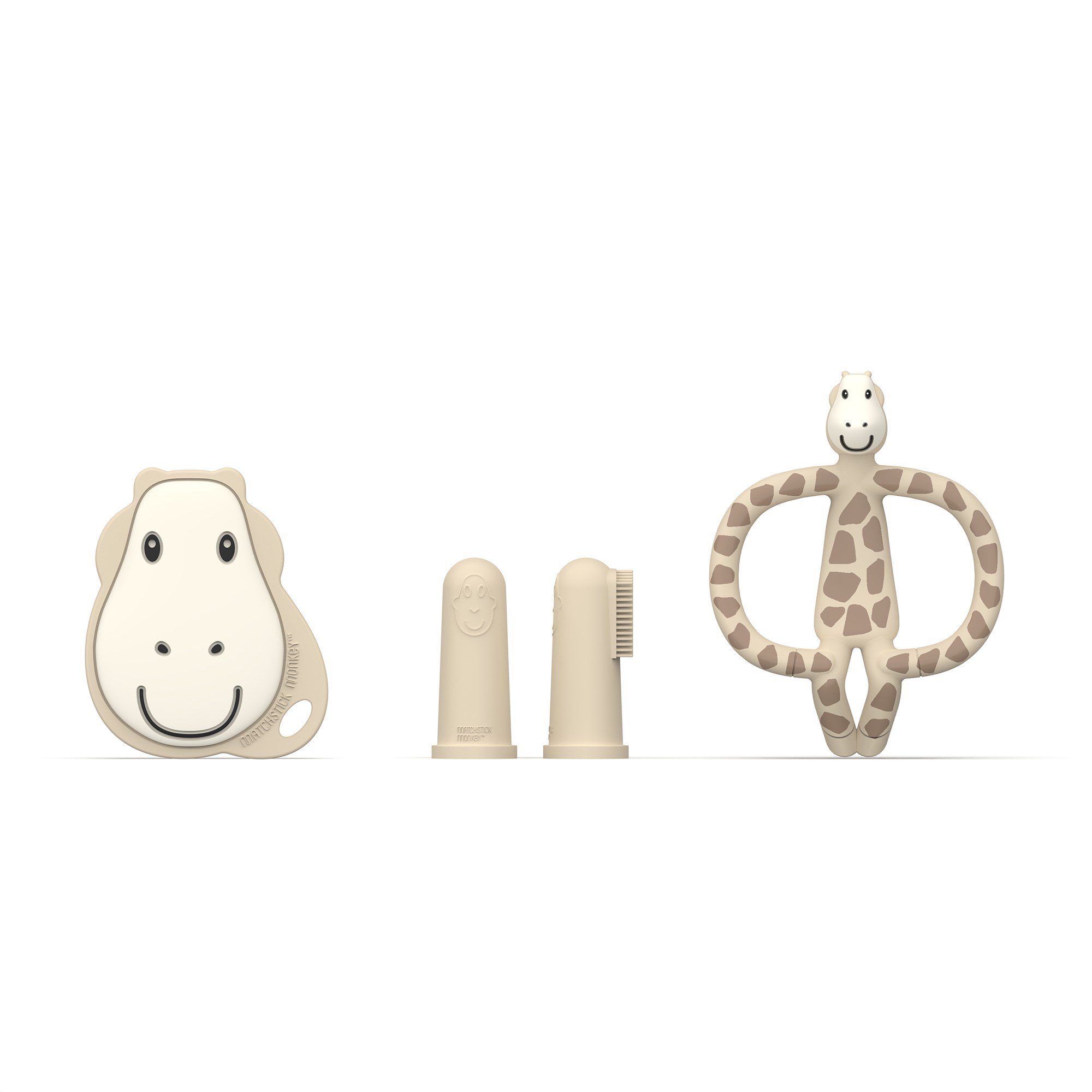 Matchstick Monkey ''İlk Dislerim'' Silikon Diş Kaşıyıcı Baslangic Seti, Giraffe Kategorisiz Matchstick Monkey