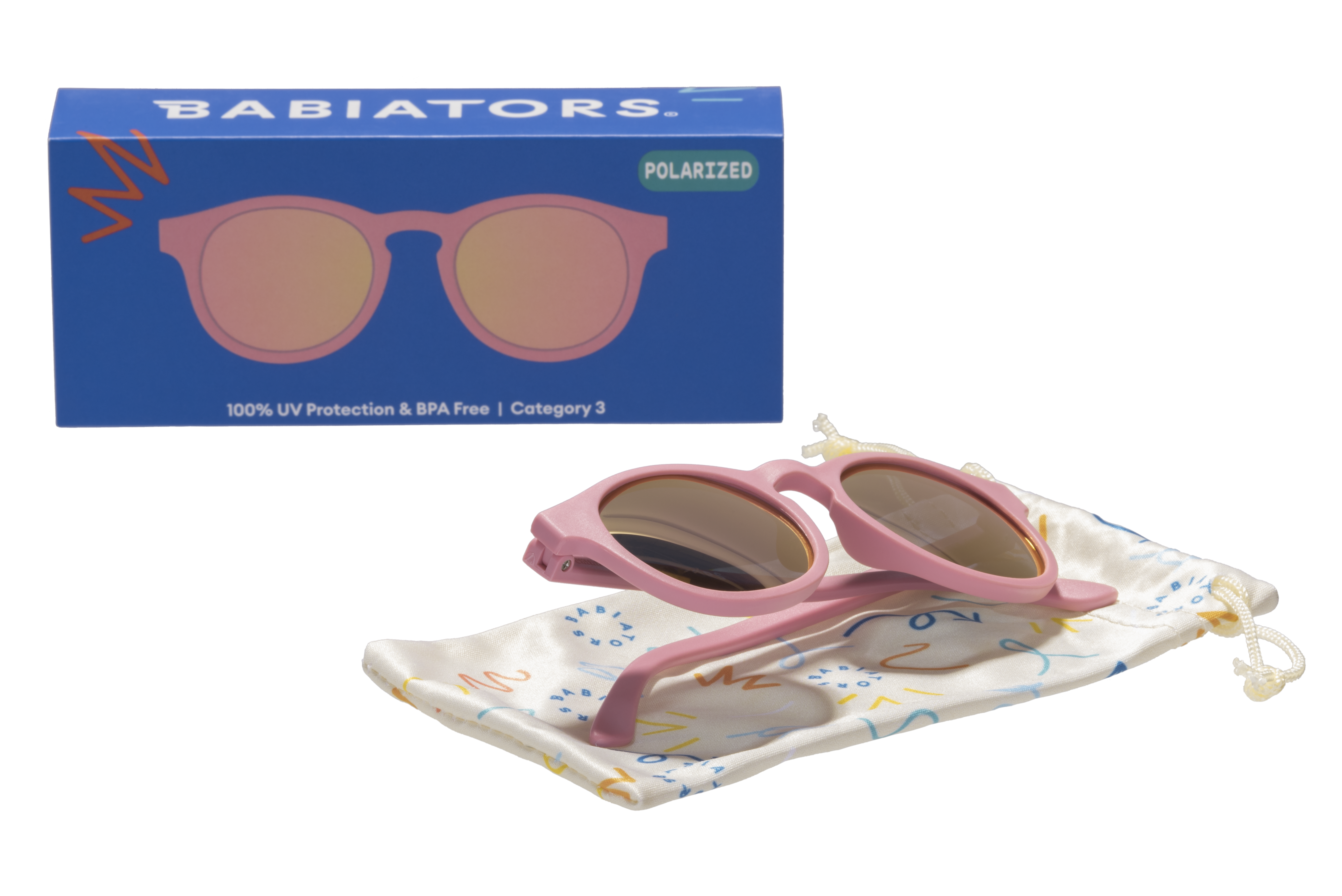 Babiators Original Keyhole Güneş Gözlüğü Pretty in Pink 0-2 Yaş Güneş Gözlükleri Babiators