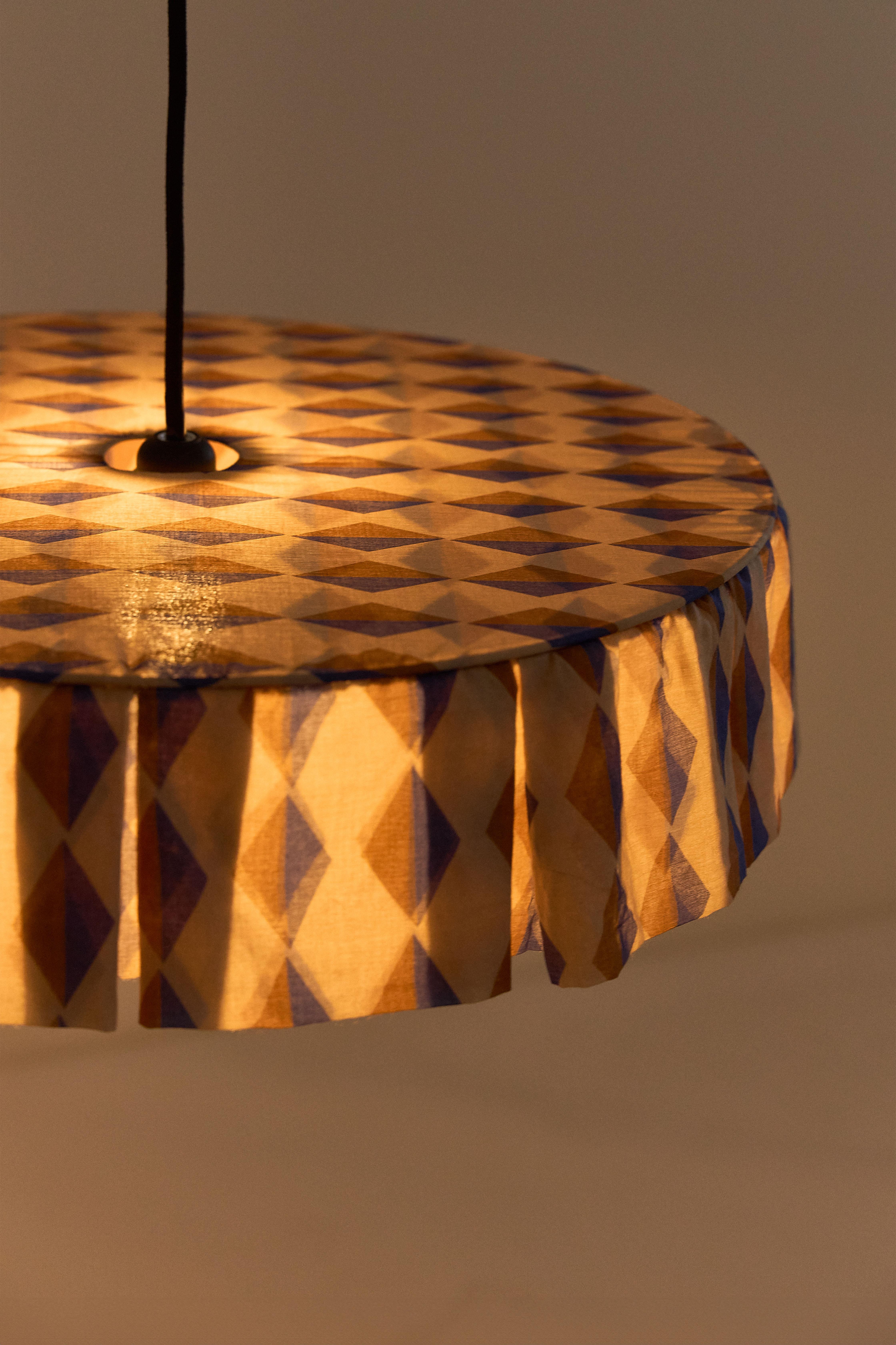 Vibes Aydınlatma Şapkası, 50cm çap, Brown Blue Harlequin Kategorisiz NOBODINOZ