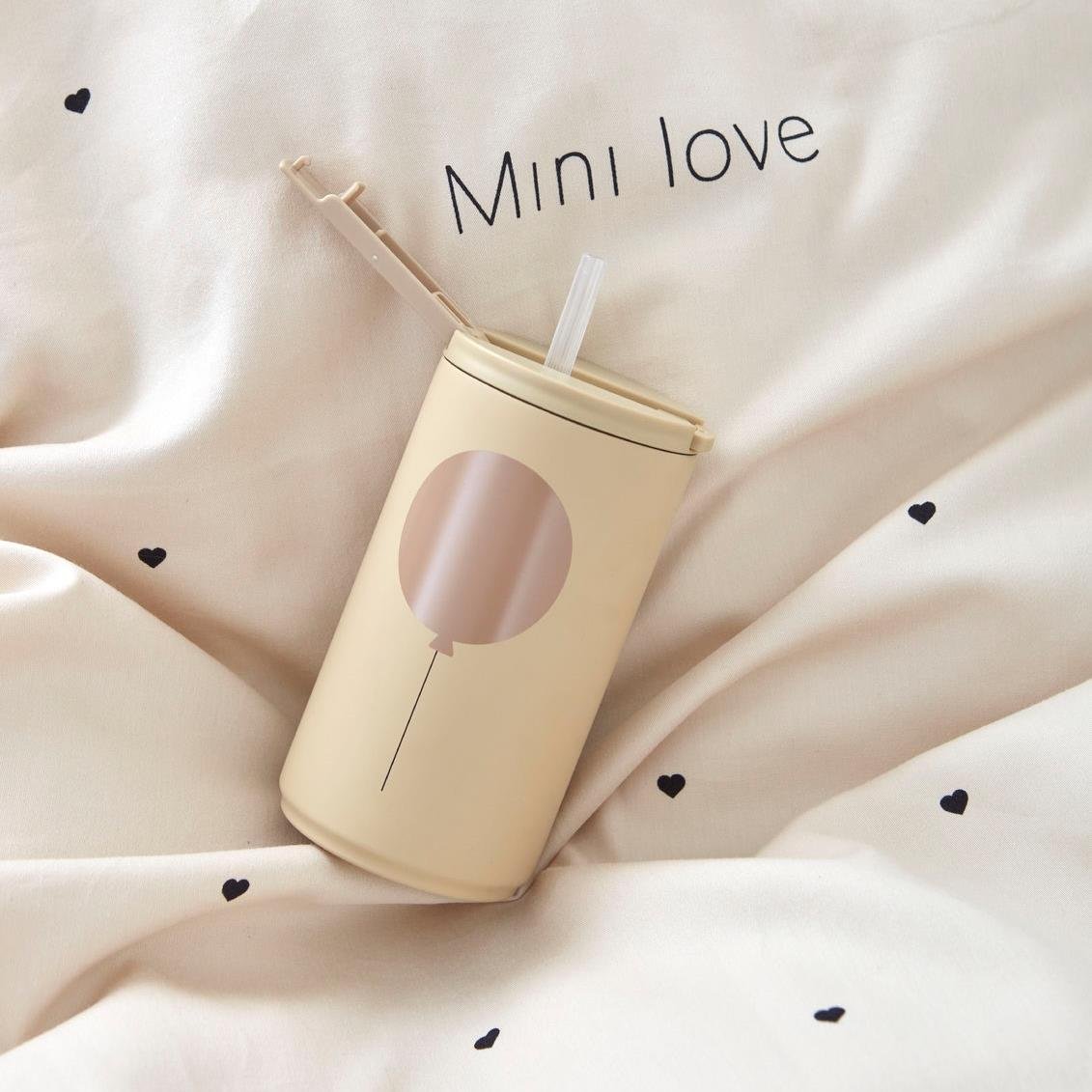 Design Letters Çelik Pipetli Suluk, Bej Balon Kategorisiz Design Letters