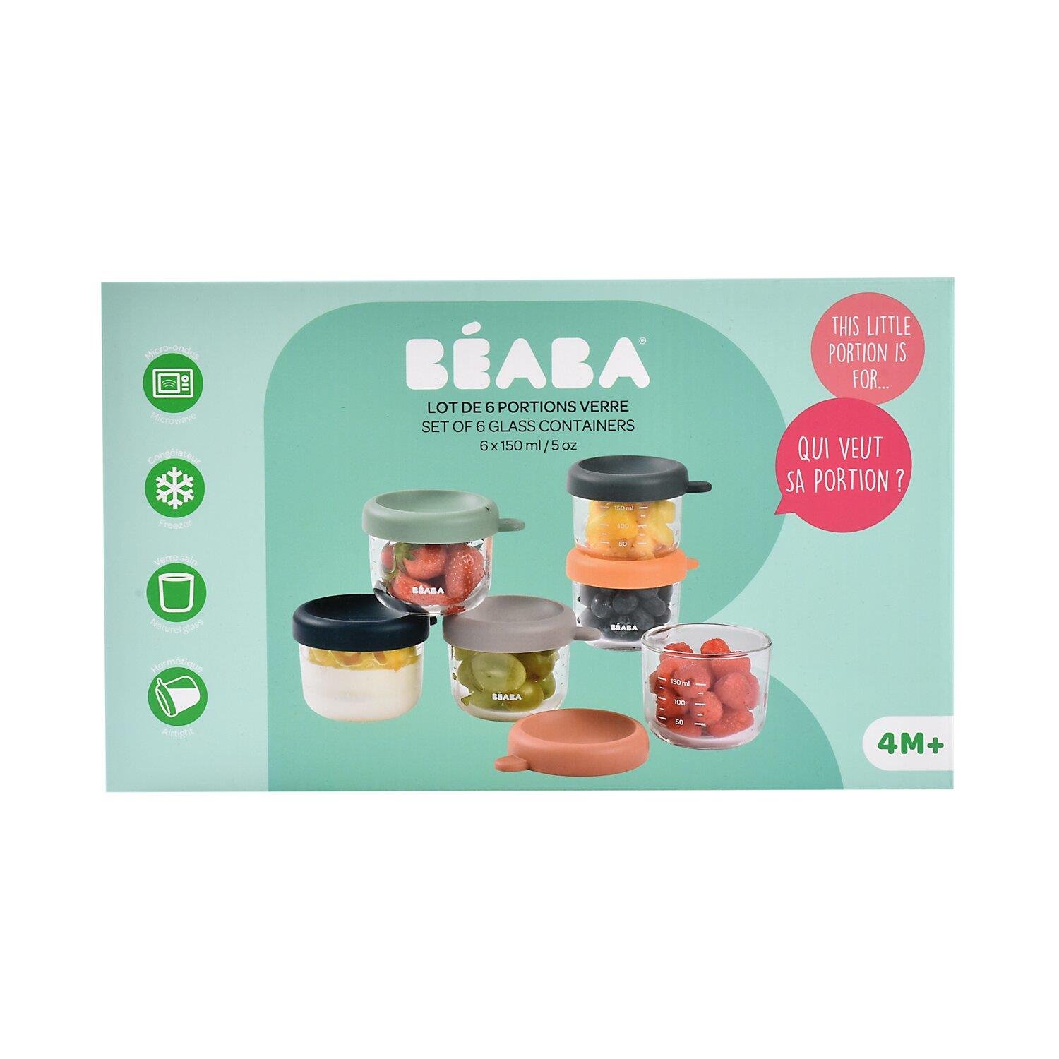 Bebek cam mama kavanozu 4lü set 250 ml, Sunrise color mix Kategorisiz Beaba