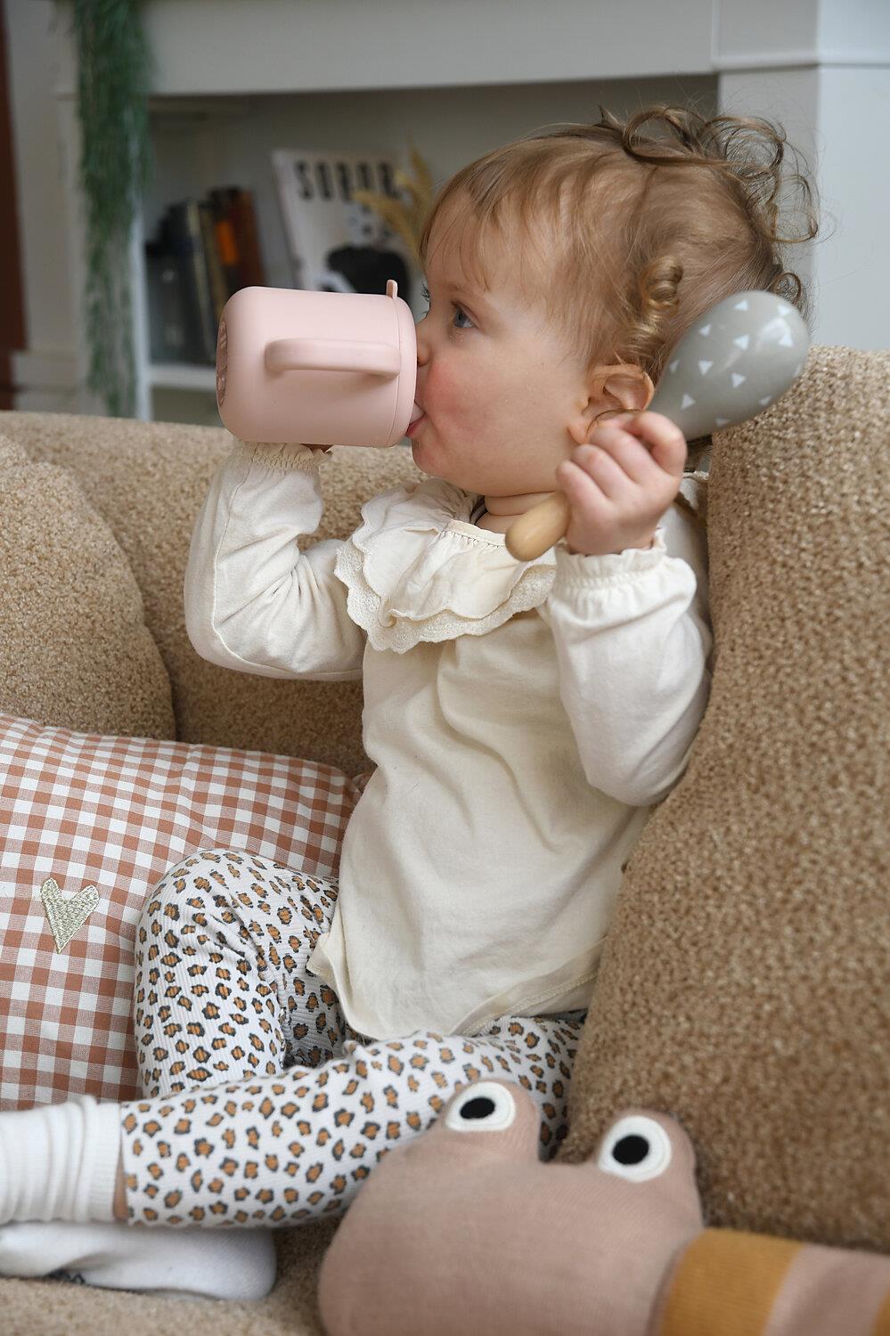 Beaba 2 Kulplu Silikon Öğrenme Suluğu, Cotton Candy Kategorisiz Beaba