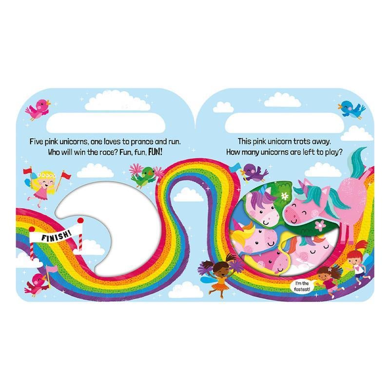 Five Pink Unicorns - Carry And Count -  Board Book