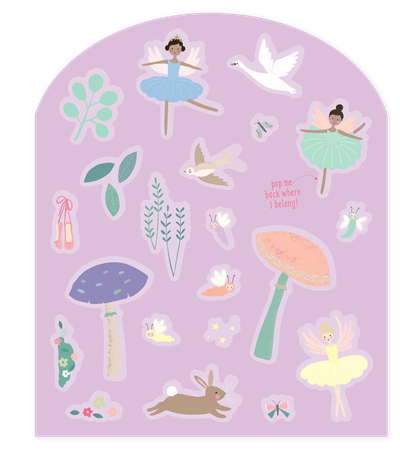 FLOSS & ROCK Tak Çıkart Sticker Oyun Sahnesi / Enchanted *YENİ*